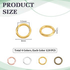 Jewelry Making Jump Rings 16 Gauge 8mm Diameter Closed Round Metal Connectors