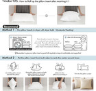 Set Of 2 Throw Pillow Inserts 18x18 Inches  Non-woven Decorative Pillow Inserts
