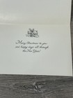 Vintage Greeting Card Christmas Santa Claus In Ornament Bulb G7