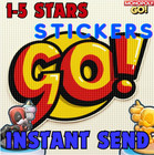 Monopoly Stickers Go  Gold 1-5     Sticker    Super Fast 24 7     Best Deals