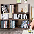 Solid 6 9 Cube Wooden Bookcase Storage Organizer Office Shelving Bookshelf Brown
