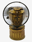 Vintage Brass Carbide Miners Lamp   Streamlined Justrite   Made In Usa 