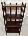 Antique Arts   Crafts Mission Oak Bookcase Shelf 4 Tier Plant Stand 36 h
