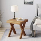 Christopher Knight Home Estelle Indoor Farmhouse Acacia Wood Side Table  Sandbla