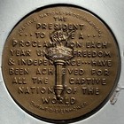 Usa  Dwight D  Eisenhower Bronze 1969 Medal Token 721190