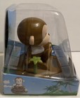 Solar Dancing Brown Monkey Sitting Bobble Toy Solar Powered new 