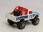 Vintage 1981 Matchbox 4x4 Toyota Open Back White Racer 63 Pickup Truck No  13