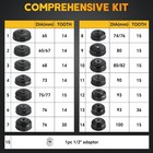 16pcs Oil Filter Wrench Set Cup Type Removal Tool Socket Kit 1 2  3 8  Adaptor