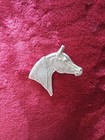 37f Arabian Horse Head Pin  Pewter Dog Jewelry By Cindy A  Conter Saluki