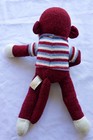 Dan Dee Sock Monkey Plush Red Striped Shirt Collectors Choice 18  Stuffed Animal