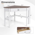 Corner Computer Desk Laptop Study Table Workstation With 1 Drawer For Office