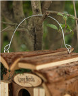 Rustic Wooden Hanging Birdhouse New Zealand Pine Log Cabin Garden Bird House