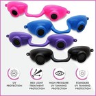 Super Sunnies Tanning Goggles - 4-pack Flexible Assorted Colors - Uv Eye Protect