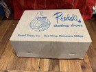 Vtg Riedell Black Roller Skates Sure Grip Frames 1 Pacesetter  Size 1 2  Nos Box