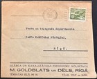 1939 Latvia  201 On Local Use Cover  d