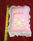 My Tooth Pocket Pillow Cross-stitch Handmade Girls Pink