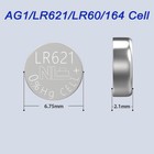 1000pcs Ag1 364 Lr621 531 Sr60 1 5v Alkaline Button Cell Watch Battery Pkcell