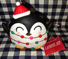 New Penguin In Lights Light Up Foaming Soap Holder Bath   Body Works