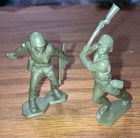 10 Marx Green Us Army Soldiers Battleground Navarone Different Poses All Branded