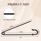 Extra Large Safety Pins Heavy Duty  5 In Black Big Safety Pins  10 Pcs Giant    