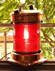 Set Of 2 Vintage Maritime Salvaged Copper Single Stacked Ship s Running Lights