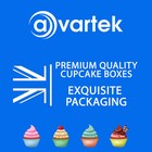 Windowed Cupcake Boxes For 1  2  4  6  12   24 Cup Cakes With Removable Trays