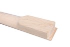 25 5  24 Fret Paddle Maple Guitar Neck  Unbound White Fingerboard No Inlay