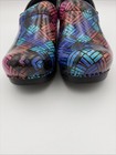 Dansko Womens Professional Color Weave Patent Leather Clog Shoes Sz 38