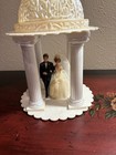 8 X 6    Vintage 50s-60s Plastic Bride   Groom Wedding Cake Topper