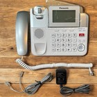 Panasonic Kx-tgf850 S Silver Corded Desk Phone W answering System   Call Block