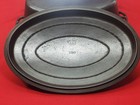 Htf  5 Wagner Ware Cast Iron Oval Roaster W  Cover Self Basting  1283 Sits Flat