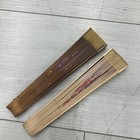 Set Of 2 Wood Spanish Flamenco Vintage Wooden Folding Hand Fan Both Side Painted