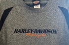 Mountain Creek Georgia Harley Davidson Long Sleeve Gray Shirt Size Large