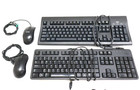 Lot Of 4 Logitech dell wyse Ku8933 kb212-b y-u0009 Mo42kop Keyboard Mouse Sets