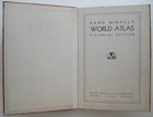 1934 Rand Mcnally Pictorial World Atlas Color Maps Decorative Cover B w Photos