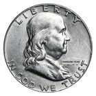 90  Silver Franklin Halves -  10 20-coin Roll Au