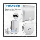 3 Pcs Commercial Toilet Paper Dispenser And Soap Dispenser Set-stainless Stee   