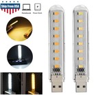 4   Portable Led Mini 8 Led 5v Usb Light Book Lights Reading Night Lighting Usa