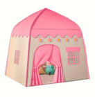 Bright Pink Kids Playhouse Tent - Girls Princess Castle With Window