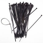 100 Pack Lot Pcs - 8  Inch Uv Resistant Nylon Cable Zip Wire Tie 40 Lbs - Black