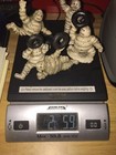 Michelin Tire Men 5 Piece Set Cast Iron Goodyear Collector Paperweight Patina
