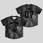 2026 New Bts World Tour Baseball Jersey  Tie Dye Marble Print Essential For Fans