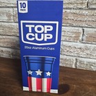 10 Pk Reusable Aluminum Cups 20 Oz Usa 250th Birthday Patriotic Made In Usa