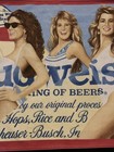 Vintage Budweiser Bikini Girls Beach Towel Cotton 1998 55x27 Anheuser Busch 90s