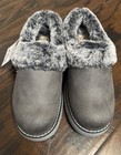 New Skechers Women s Bobs Keepsakes Lite Slippers Cozy Blend Charcoal Gray Sz6 5