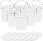 5-gallon White Bucket With Lid - Food-grade   Bpa-free Heavy-duty Pail