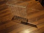 Clear Plexi-glass Thimble Holder W sliding Door - Holds 66 Pcs  - 12 X 9 X 2 1 2