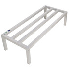 48  X 20  X 8  Restaurant Nsf Aluminum Dunnage Rack Commercial Floor Food Shelf 