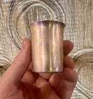 Vintage Solid Sterling Silver Jigger Shot Glass Cup Antique 40 Grams 1 29 Ozt