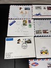 Worldwide Postal History Cover Lot Airmail Multi Country Stamps Lot Of 10